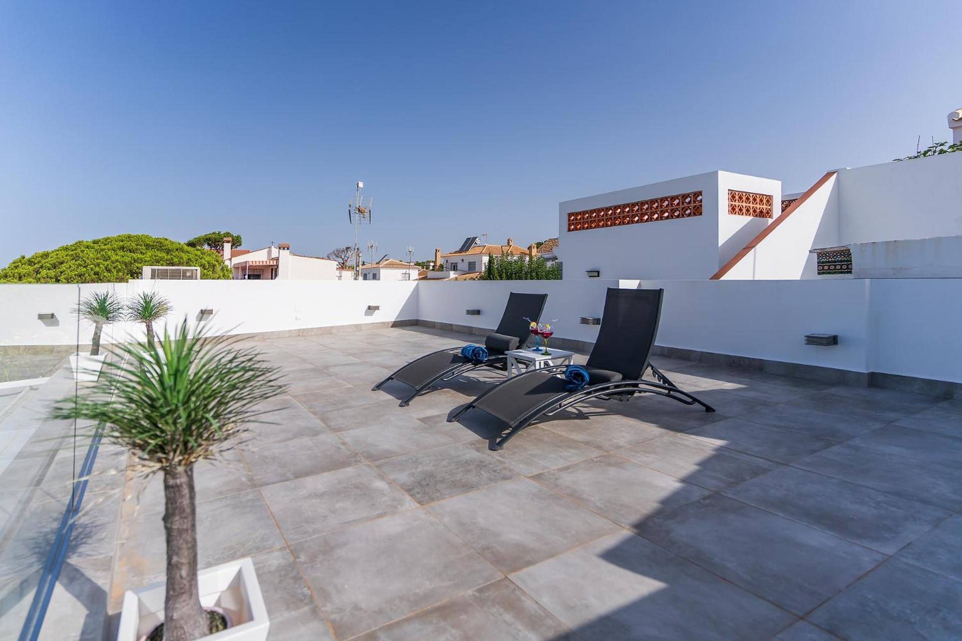Casa Mazagon Con Vistas Al Mar Villa Buitenkant foto